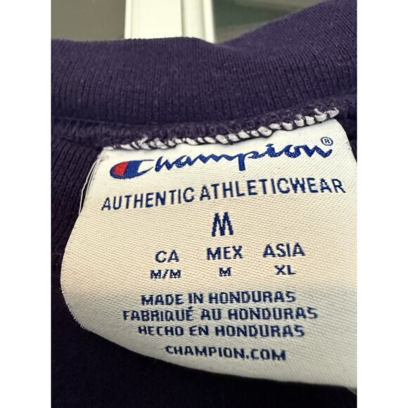 Champion Grand Canyon University Sweatshirt M – Purple Crewneck Embroidered Logo - Picture 3 of 6